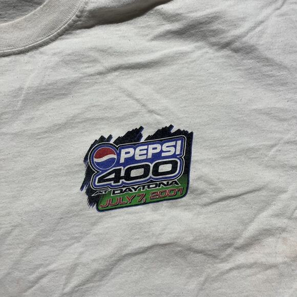 Vintage 2000s Daytona 400 White Nascar Racing T-Shirt - Picture 3 of 6